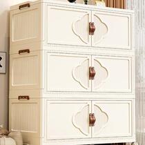 Storage cabinet storage cabinet home living room toys snack kitchen installation-free folding wardrobe organizer box storage cabinet