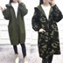 trung dài 2020 mùa xuân phụ nữ ngụy trang áo gió và Hàn Quốc phiên bản mới mùa thu của lỏng lớn mã studenthood hai mặt mặc áo khoác 
