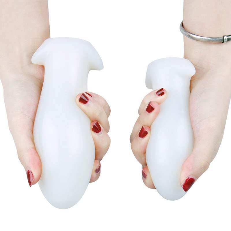 Ultra-thick elastic egg-shaped fake anal plug fisting masturbation device sex supplies sm men and women with backyard anal plug soft