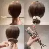 Korea Dongdaemun hair accessories Hair clip Korean Chiffon floral bow hair dish tool ball head Bud head