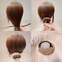 Korean Temperament Crystal String Pearl Disc Hair Styler Han Style 100 Change Fluffy Sloth Person Flower Buds Styler Hairpin Balls head