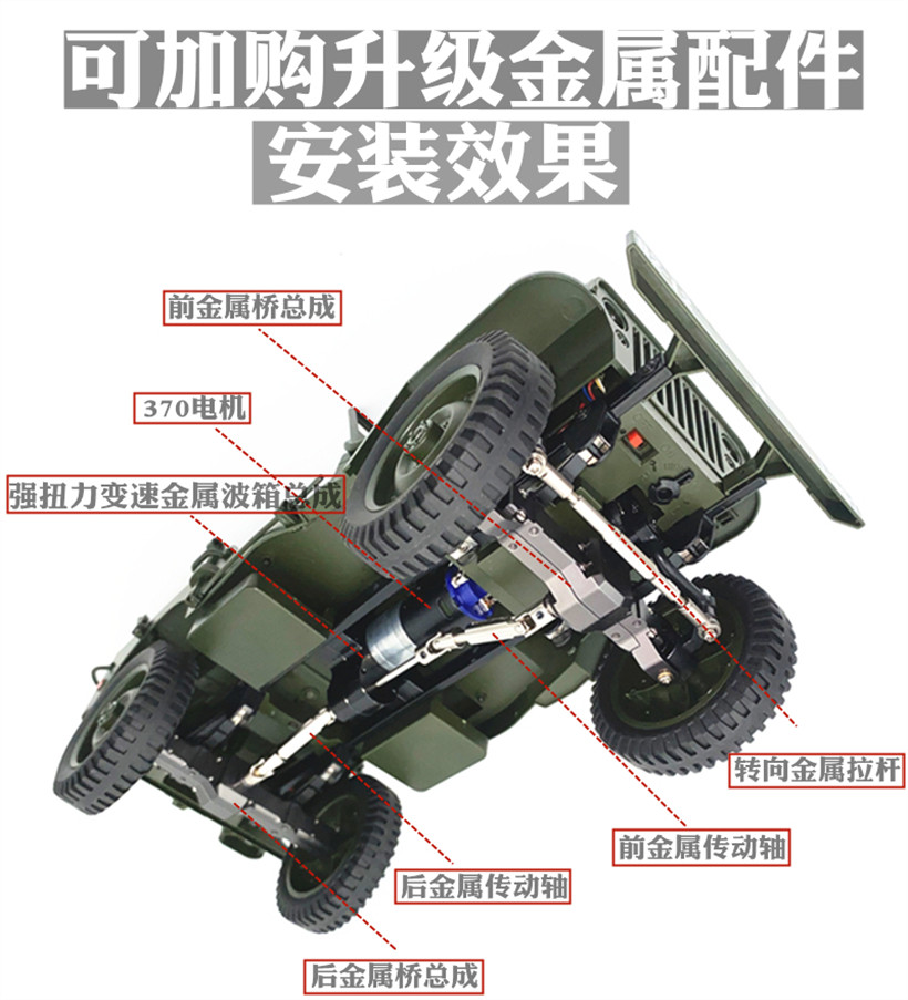 Metal Transmission Shaft Six-wheeled Military Card Quaddrive Jeep Cart Universal Universal Shaft FV004 Original Factory Accessories Motherboard