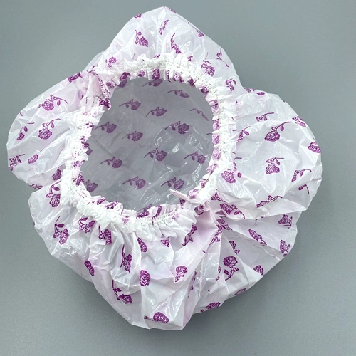 护美人 Одноразовая шапочка для душа, кремовый белый пластиковый водонепроницаемый шлем