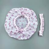 护美人 Одноразовая шапочка для душа, кремовый белый пластиковый водонепроницаемый шлем