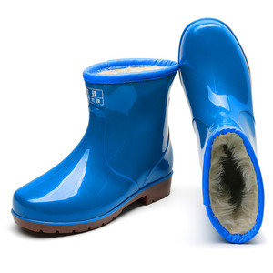 冬季加厚保暖棉防水雨鞋
