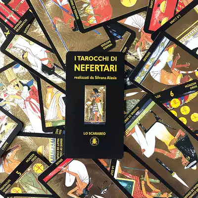 Spot NefertarisTarot genuine imported original bronzing card NefertarisTarot free card bag