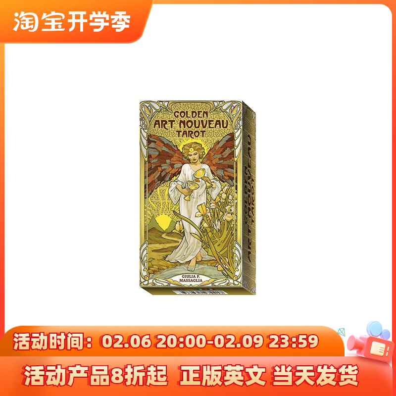 Imported Golden Art Nouveau Tarot Gold Nouveau Tarot brand