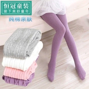 Mùa xuân và mùa thu mới đan vớ bông childrens pantyhose bé vừa và nhỏ cô gái mõm vớ nhảy vớ trắng.