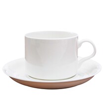 Clay Cobbler Pure White Bone Porcelain Tea Cup Minimalist Office Hospitality Coffee Cups Sauces Black Tea Cups Conference Cups Sauces