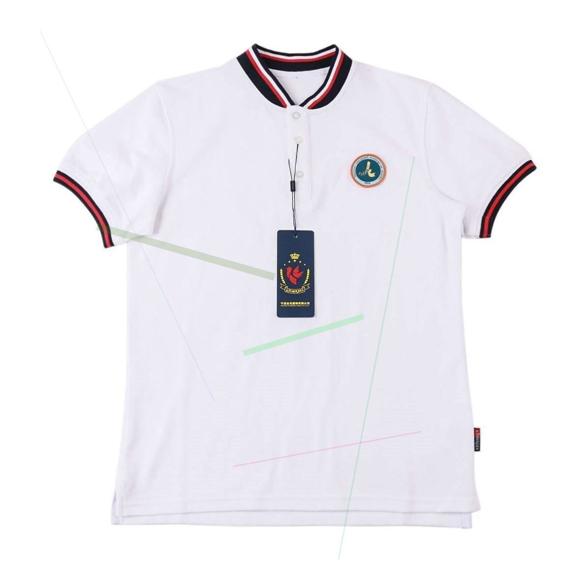 Yahuan College Universities in Town Hai Middle School Students Summer and Autumn Sportswear Dressing Costume Short Sleeves