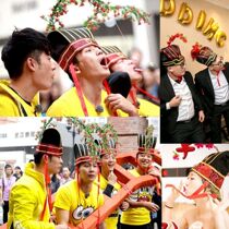 Marrying game props Zhuge eats candy hat and running mans same style prank props