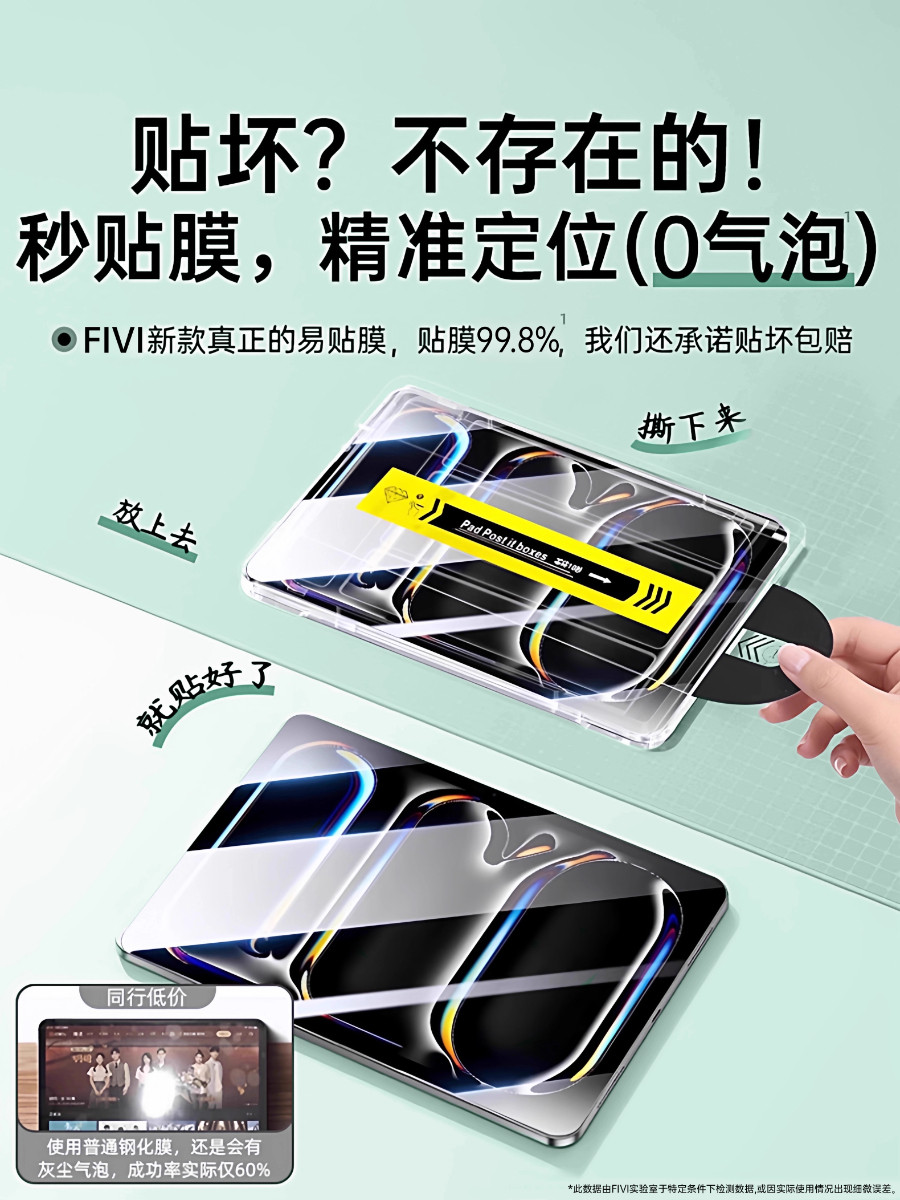 [New Hdar Top-Level Eye Protection]Fivi Tempered Glass Screen Protector for iPad 11, iPad Air 7/6, iPad Pro, Anti-Blue Light, 2025 Mini 7, Apple 11Th Generation 2024 Protective Film 10/ 9inch