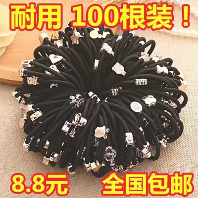 Ornaments, Japanese and Korean hair ornaments, simple adult children's styling, tie beef tendons, versatile leather band fashion