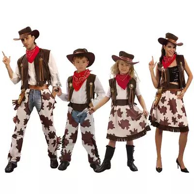 Halloween children's costumes adult men and women cospel party cosplay costumes Western denim clothes