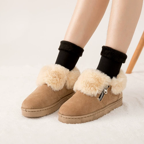 Утепленные черные демисезонные носки подходит для мужчин и женщин, средней длины, телесного цвета