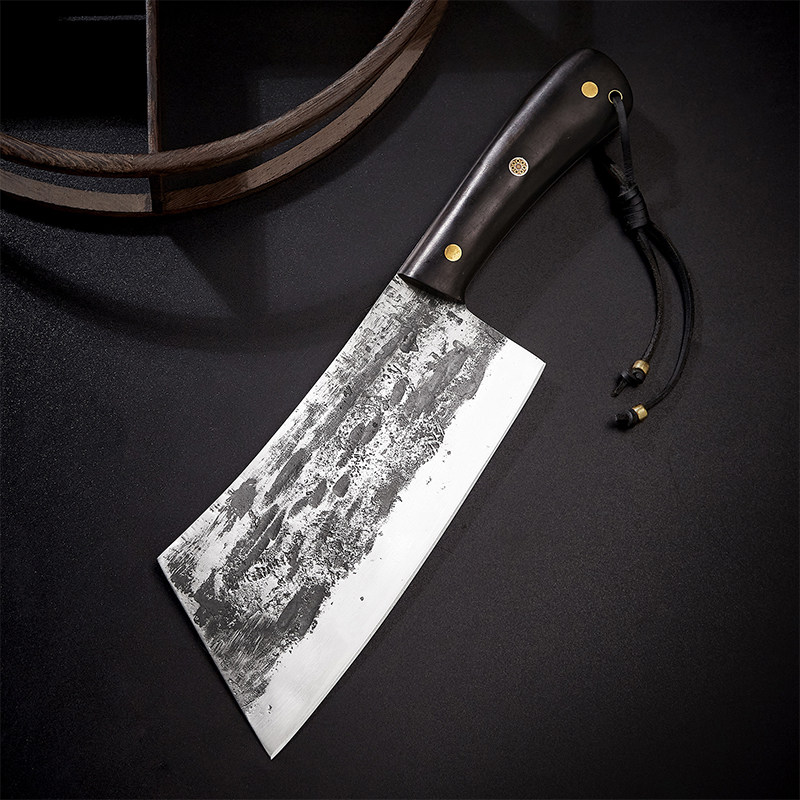 Chopped Dual-use Kitchen Knife Chef With Home Cutter Kitchen Ultra Sharp Chinese Knife Decked Chicken Duck Goose Knife By Hand Forged