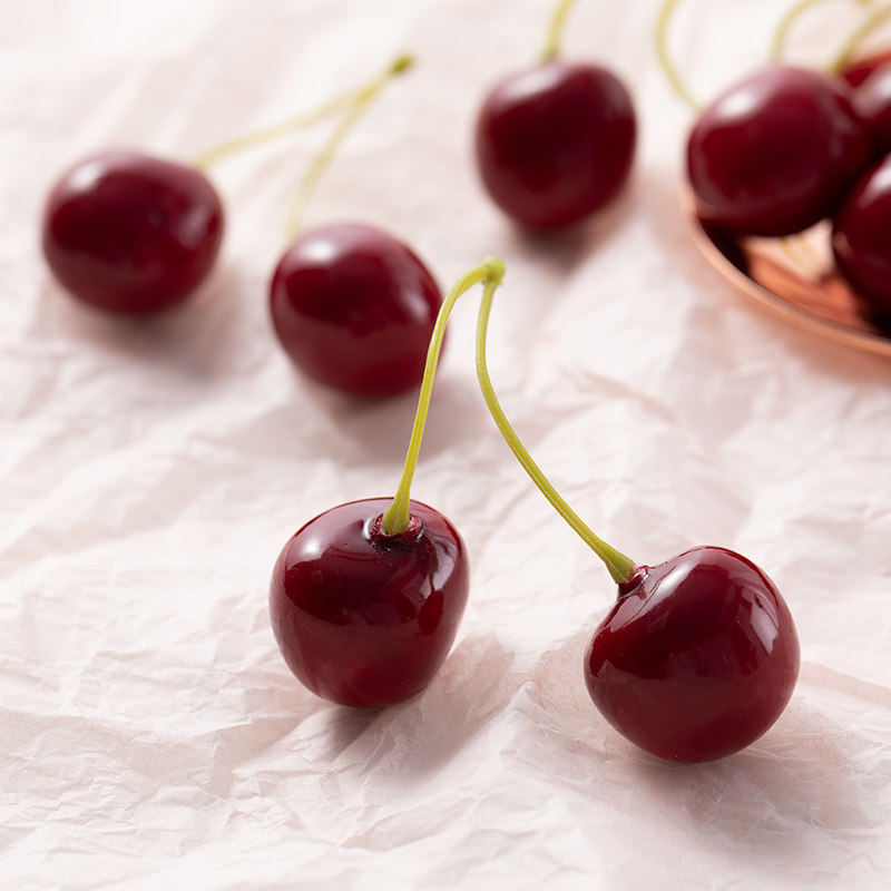 Simulation Cherry props fruit photo photography background cloth small ornaments big cherry Taobao shooting food photography accessories pendulum ins Wind jewelry fruit food still life props