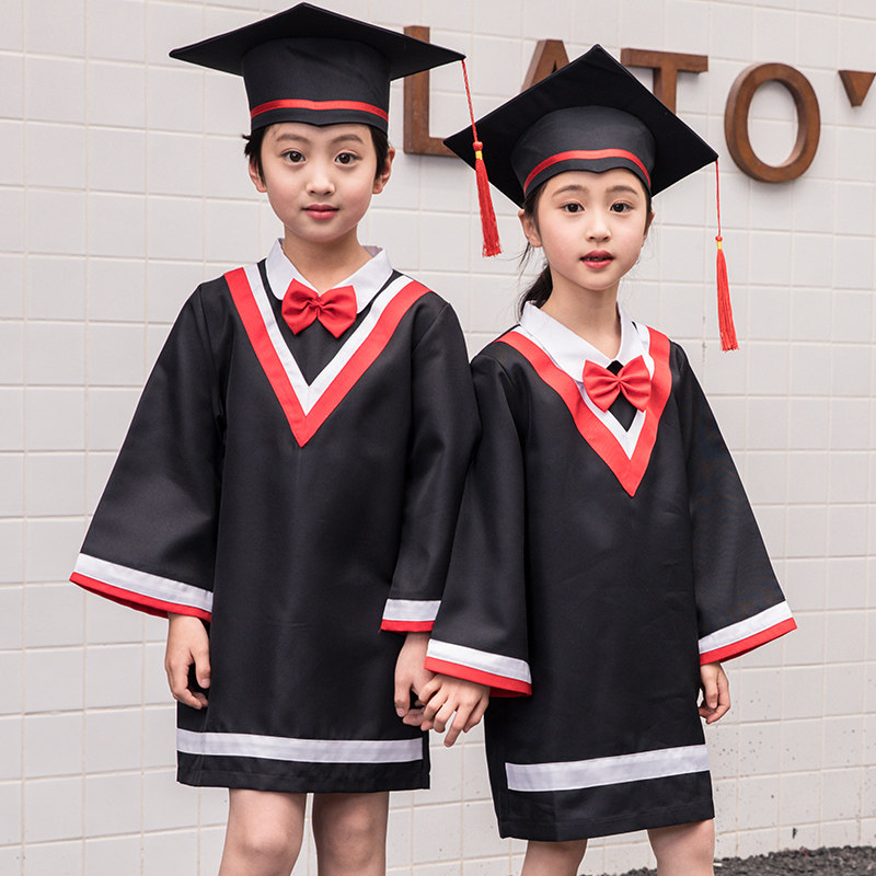 Children's doctoral uniform graduation dress performance photography primary school student graduation photo clothing kindergarten Bachelor's uniform graduation robe