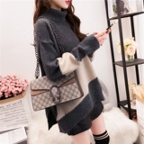 Свитер, трикотажная куртка, оверсайз, увеличенная толщина, коллекция 2022, в корейском стиле, в западном стиле