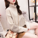 Свитер, трикотажная куртка, оверсайз, увеличенная толщина, коллекция 2022, в корейском стиле, в западном стиле