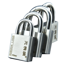 Fearless C-grade 304 stainless steel idle padlock rain-proof rust-proof and theft-proof outdoor door household lock warehouse