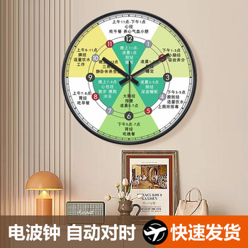 Meridian Flow Therapy Room Electric Wave Wall Clock Head Therapy Health Clock Indoor Decoration Wall Decoration Health Center Clock