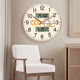 New Chinese-Style Quartz Clock with Calendar, Lucky Cat Wall Clock, Living Room Perpetual Calendar, Modern Clock, Simple Wall Watch for Home Use