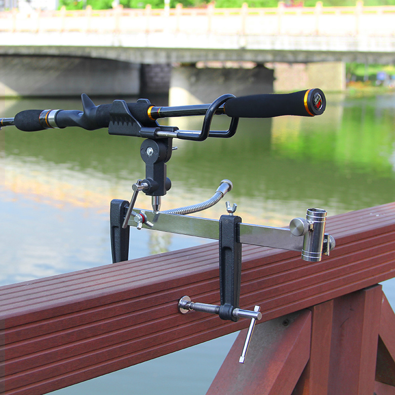 Bridge fishing bracket extended bridge raft bridge raft bracket double bracket water drop wheel bracket bridge fishing Fort fishing turret rack fishing rack