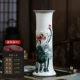 Jingdezhen gốm ống tre phong phú bình hoa cắm hoa trang trí phòng khách sàn lớn ống thẳng văn hóa cắm hoa - Vase / Bồn hoa & Kệ