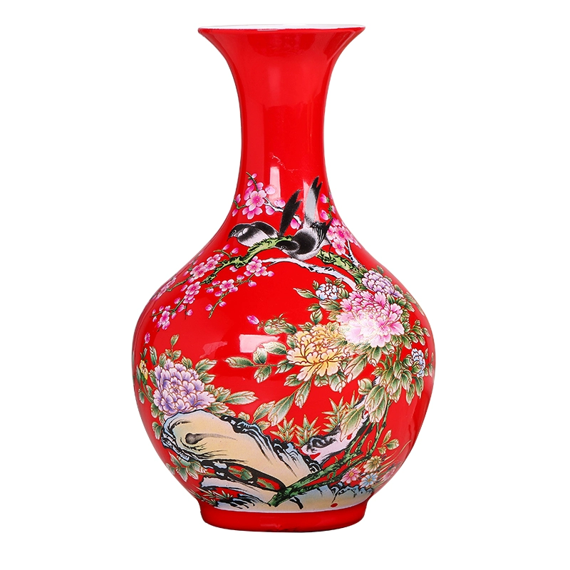 Jingdezhen gốm sứ pha lê bình hoa sắp xếp hiện đại tối giản nhà phòng khách trang trí thủ công đồ trang trí hoa - Vase / Bồn hoa & Kệ