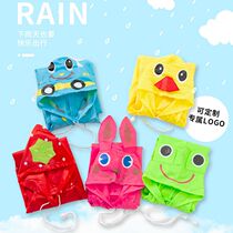 Factory direct supply thickened childrens raincoat poncho cartoon treasure raincoat rain gear toddler student little yellow duck raincoat