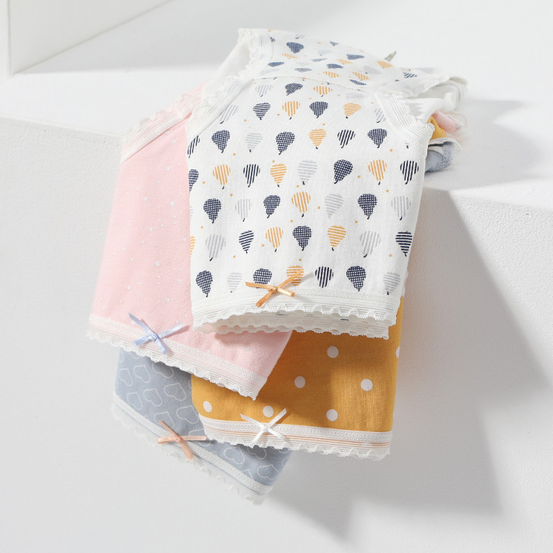 Fenteng panties women's cotton antibacterial waist large size cotton lace summer girl japanese briefs shorts