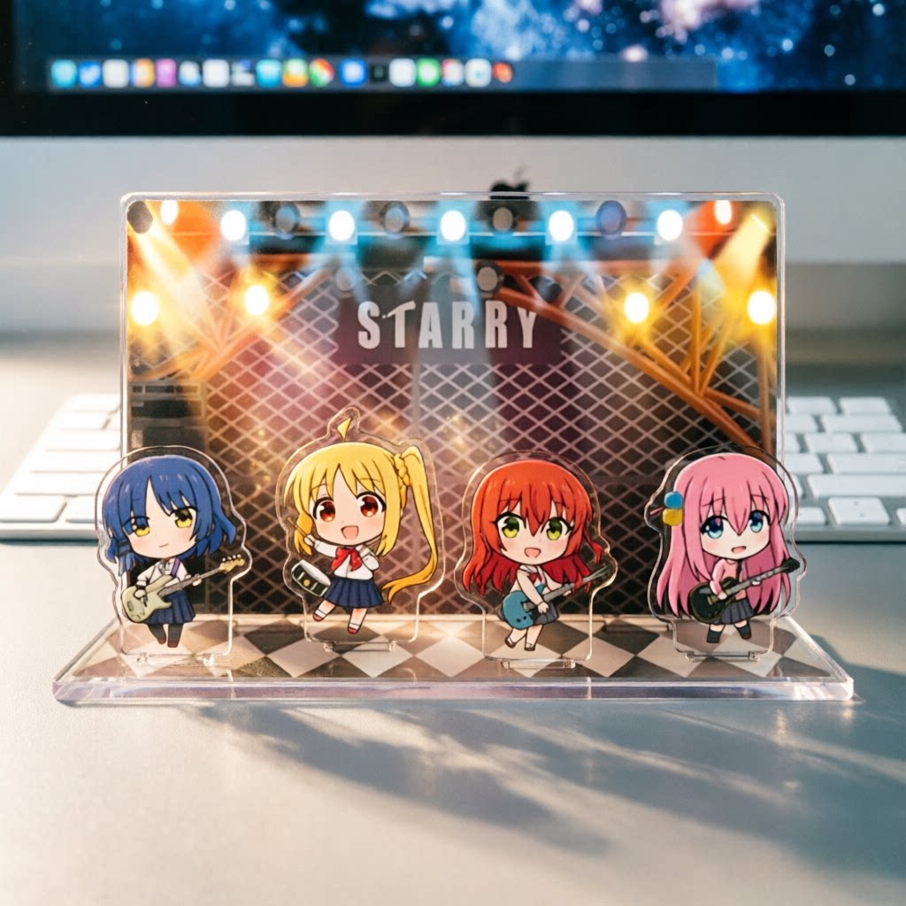 Lonely Rock Merchandise High-Definition Standee Goto Doku, Yamada Ryo, Ikeda Rui, Kita Katsuki Anime Figure
