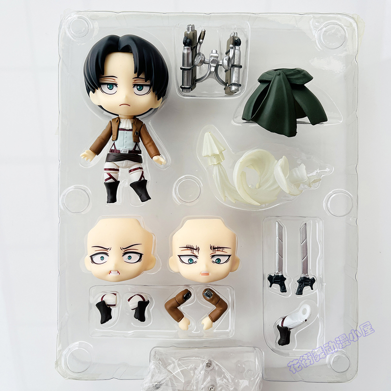 Attack on Titan Q Version Figure Anime Eren Mikasa 365 Levi Commander 390 Hanji 1123 Nendoroid