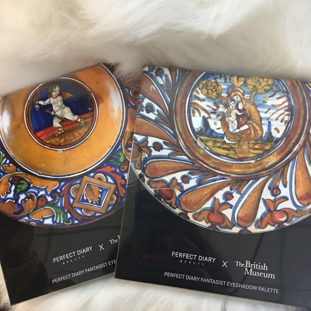 BOZZY Perfect Diary British Museum 16-color eyeshadow palette Eros Cuppy Virgin Mary Matte Pearlescent