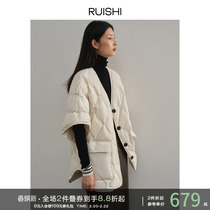 RUISHI Richter Cotton Sensation Double Crepe double crepe musculature Loose Gourd Textured Quilted Duvet Machia Lady Autumn Winter