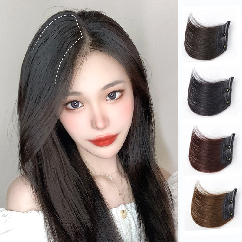Wig sheet cushion hair root real hair pad Fat piece fluffy wig patch a piece of invisible and scratch-free hair over the top of the hair