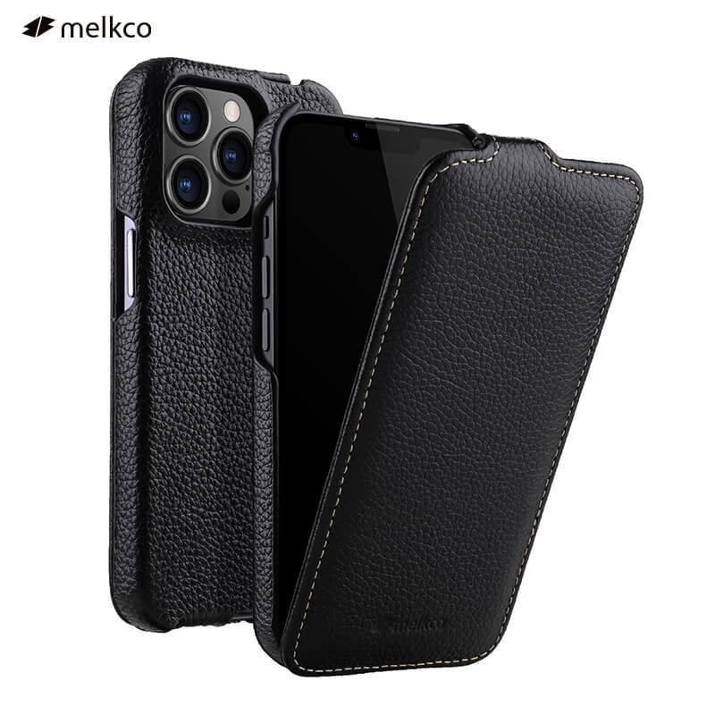 Melkco Is Suitable for Apple 15Pro Phone Case iPhone 14 Pro Max Genuine Leather Case 14Plus Protective Case 13Promax Flip Leather Case 15Promax Retro 13Mini Classic Case