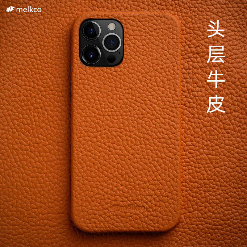 Melkco Is Suitable for Apple 12 Mobile Phone Case Iphone12Pro Genuine Leather Mini Anti-Fall Case Promax Protective Cover