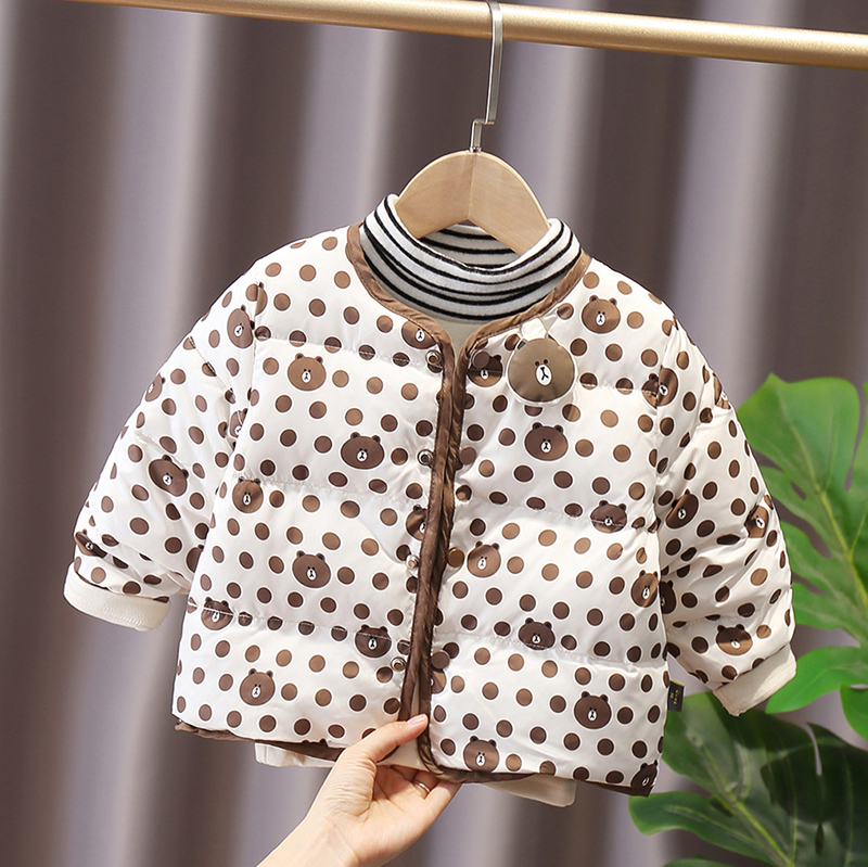 COLLOMIN baby fashion down jacket inner liner boys and girls warm cotton jacket winter clothing children's tide