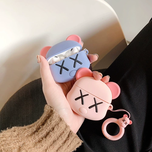 imobile Cartoon XX Bear Airpodspro Set Settement подходит для Apple Airpods3 защитная оболочка 2 -го поколения 1 беспроводная беспроводная штука для блюэтух