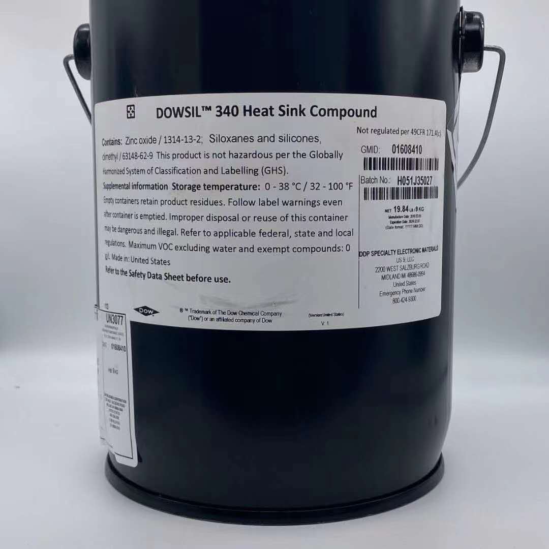 道康宁/陶氏DC340/DOWSIL340导热硅脂CPU导热膏IGBT散热膏9KG/桶