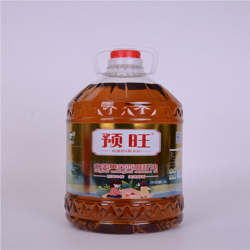 Pre - Wang Gold Flax Seed Oil Low Temperature Cold Press Ningxia Hunan Oil Vegetable Linuc Acid 5L Inner Mongol Gansu