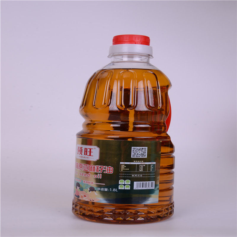 Pre-Wang Ningxia Plateau Linseed Oil 1 8L Husesame oil plant linolenic acid edible oil Gansu Inner Mongolia