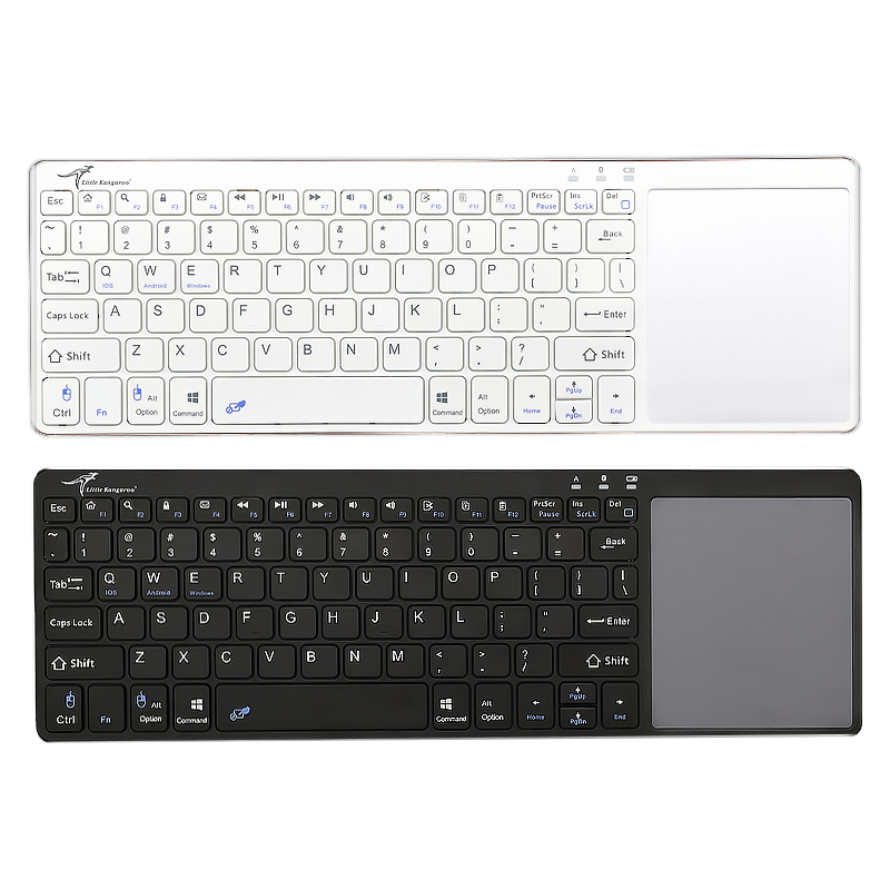 Small kangaroo 2020 Bluetooth 2 4G Wireless keyboard Notebook Touch Screen Mouse Chocolate keycap Cable USB
