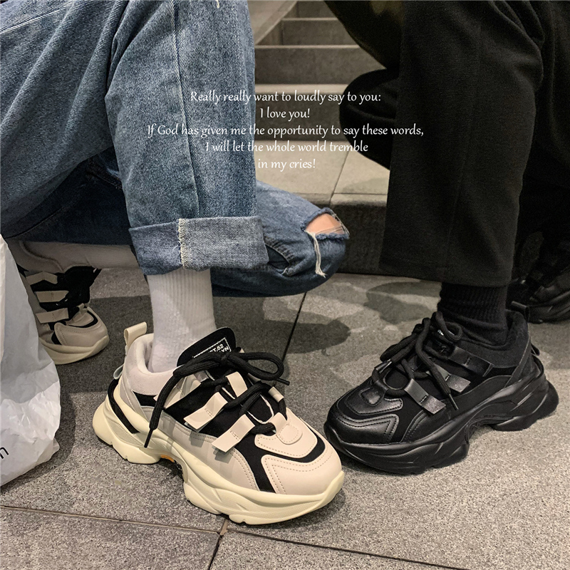 Daddy shoes men's ins tide brand breathable spring harbor wind super fire sports casual running board shoes versatile hot couple shoes