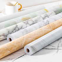 Wall Paper Self-Adhesive Imitation Marble Bar Desk Collection Silver Bench Sticker Waterproof Thickened Wall Sticker Living-room Background Table Countertop Renovation