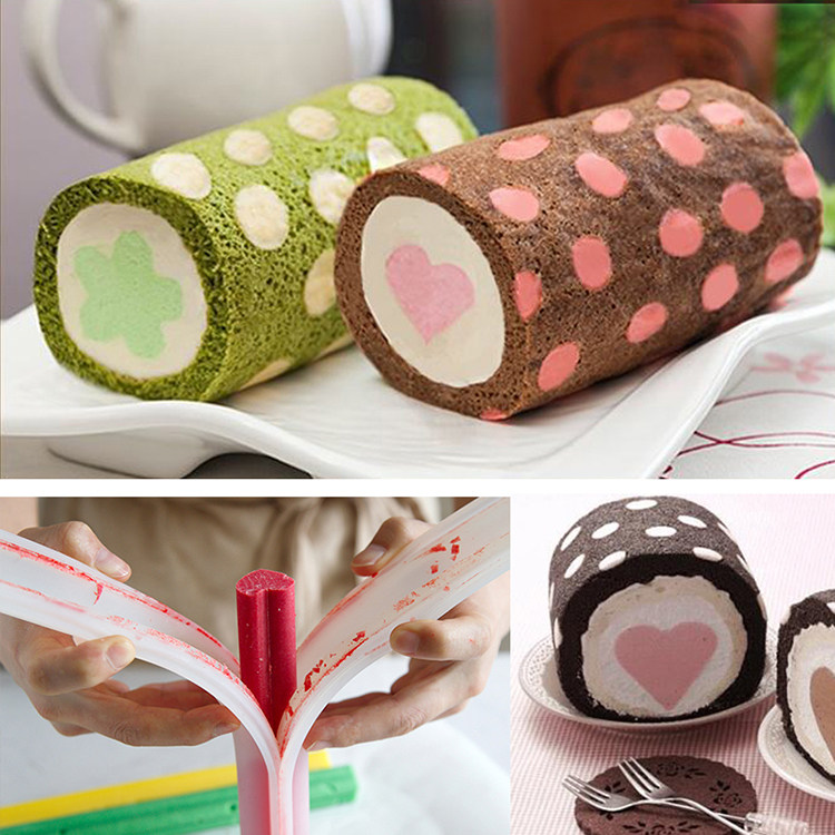 Christmas Tree Cake Swiss Roll Strip Sandwich Silicone Mold Loving Glazed Stars Mousse Chocolate Sandwich Tube-Taobao