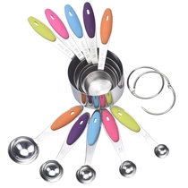 Stainless steel cup measuring spoon set baking measuring