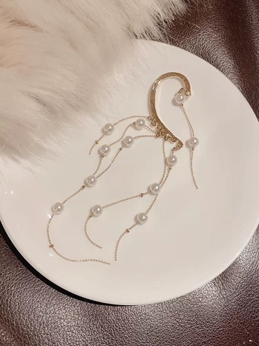 Ретро серьги из жемчуга, клипсы, популярно в интернете